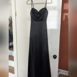 Windsor Strapless Black Gown